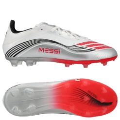 adidas F50 Messi Elite FG Prestig10 - Hvid/Rød/Sølv Børn