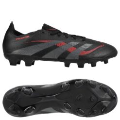 adidas Predator League MG Stealth Victory - Sort/Grå/Rød