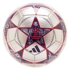 adidas Fodbold Club Champions League 2025/26 - Sølv/Rød/Lilla