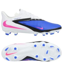 Nike Phantom 6 Academy Low Cut MG EasyOn Attack - Blå/Pink/Hvid