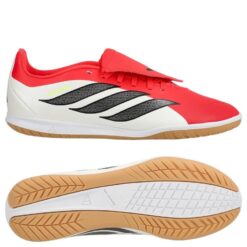 adidas Predator Club Fold-over Tongue IN Born For Goals - Rød/Sort/Hvid Børn