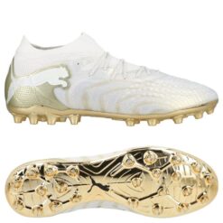 PUMA Future 9 Ultimate MG White Gold - PUMA Hvid/Guld/PUMA Sort