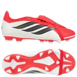 adidas Predator Club Fold-over Tongue FxG Born For Goals - Rød/Sort/Hvid Børn