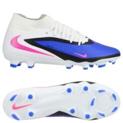 Nike Phantom 6 Academy High Cut MG Attack - Blå/Pink/Hvid