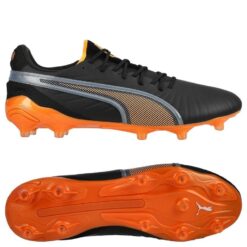 PUMA King Ultimate FG/AG Hot Pursuit - PUMA Sort/Orange/Puma Silver Kvinde