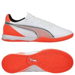 PUMA King Match IT Untamed - PUMA Hvid/Puma Silver/Rød