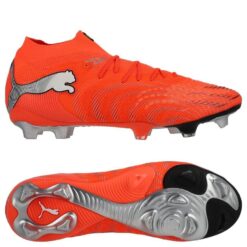 PUMA Future 9 Ultimate FG Unleashed - Rød/PUMA Hvid/PUMA Sort/Puma Silver Kvinde