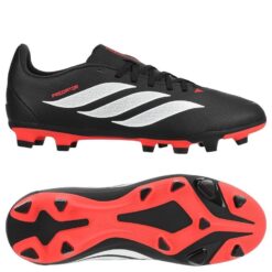 adidas Predator Club FxG Immortal DNA - Sort/Hvid/Rød Børn