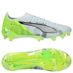 PUMA X Unisport Ultra 5 Ultimate FG Conquer your Mountain - Hvid/Grøn/Puma Silver LIMITED EDITION