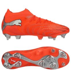 PUMA Future 9 Ultimate SG Unleashed - Rød/PUMA Hvid/PUMA Sort/Puma Silver