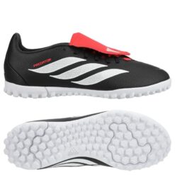 adidas Predator Club Fold-over Tongue TF Immortal DNA - Sort/Hvid/Rød Børn