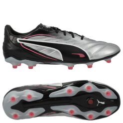 PUMA King Pro FG/AG Audacity - Puma Silver/PUMA Sort/Pink/PUMA Hvid