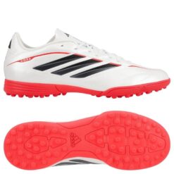 adidas Copa Pure IV League TF Born For Goals - Hvid/Sølv/Sort/Rød Børn