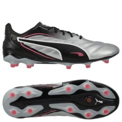 PUMA King Pro FG/AG Audacity - Puma Silver/PUMA Sort/Pink/PUMA Hvid Kvinde