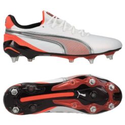 PUMA King Ultimate SG Untamed - PUMA Hvid/Puma Silver/Rød/PUMA Sort