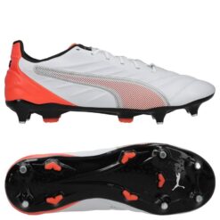 PUMA King Pro SG Untamed - PUMA Hvid/Puma Silver/Rød