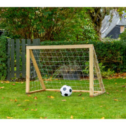 Homegoal - Classic Micro Natur - Foldboldmål i træ - 125x100 cm