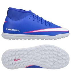 Nike Mercurial Superfly 10 Club TF Attack - Blå/Hvid Børn
