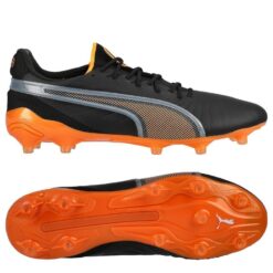 PUMA King Ultimate FG/AG Hot Pursuit - PUMA Sort/Orange/Puma Silver