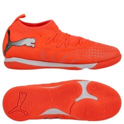 PUMA Future 9 Match Mid + IT Unleashed - Rød/PUMA Hvid/PUMA Sort/Puma Silver Børn