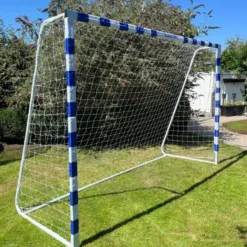 RASK Fodboldmål 300 x 200 cm Hvid/blå til haven