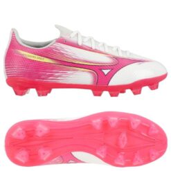 Mizuno Alpha III Select FG Blazing Flair - Hvid/Pink Børn