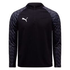 PUMA Træningstrøje teamLIGA26 1/4 Lynlås - PUMA Sort/Grå Børn