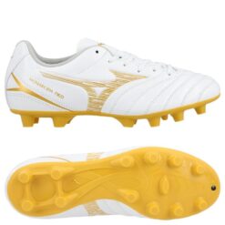 Mizuno Monarcida Neo III Select FG Bright Gold - Hvid/Guld Børn