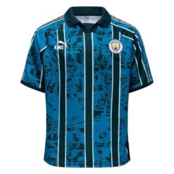 Manchester City Fodboldtrøje King Retro - Blå/Blå