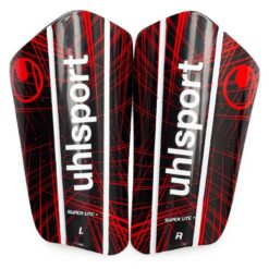 Uhlsport Benskinner Super Lite Plus - Sort/Rød/Hvid