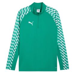 PUMA Træningstrøje teamLIGA26 1/4 Lynlås - Grøn/Hvid Børn