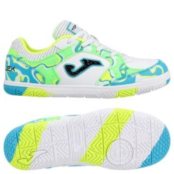 Joma Top Flex IN - Hvid/Grøn/Blå Børn