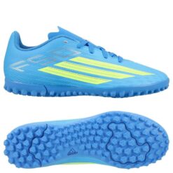 adidas F50 Club TF Ice Cold Precision - Blå/Gul/Lyseblå Børn