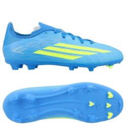adidas F50 League FG/AG Ice Cold Precision - Blå/Gul/Lyseblå Børn