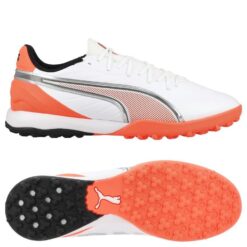 PUMA King Match TT Untamed - PUMA Hvid/Puma Silver/Rød