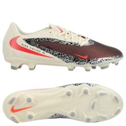 Nike Phantom 6 Academy Low Cut MG United - Bordeaux/Rød/Grå