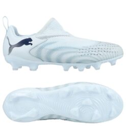 PUMA Future 9 Match Laceless FG/AG Dreamrush - Lyseblå/Blå Børn