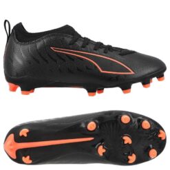 PUMA Ultra 6 Match FG/AG Eclipse - PUMA Sort/Rød Børn