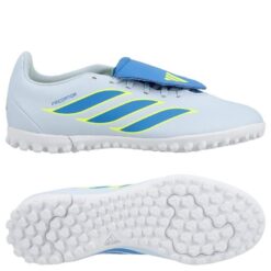 adidas Predator Club Fold-over Tongue TF Ice Cold Precision - Lyseblå/Blå/Gul Børn
