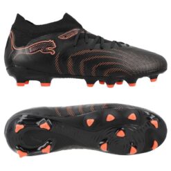 PUMA Future 9 Pro FG/AG Eclipse - PUMA Sort/Rød/Grå Børn