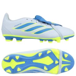 adidas Predator Club Fold-over Tongue FxG Ice Cold Precision - Lyseblå/Blå/Gul Børn