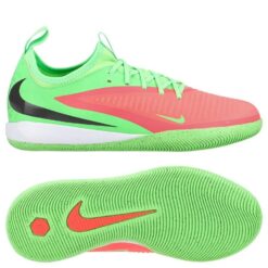 Nike Phantom 6 Academy Low Cut IC Erling Haaland Personal Edition - Pink/Sort/Grøn Børn