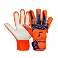 Reusch Målmandshandske Attrakt Starter Solid World Cup Line - Orange/Blå Børn