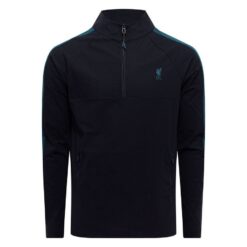 Liverpool 1/4 Lynlås Track Top Athletic - Sort/Blå Børn