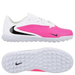 Nike Phantom 6 Club Low Cut TF Breakout - Hvid/Sort/Pink Børn