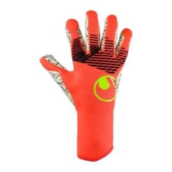Uhlsport Målmandshandske Fangmaschine Supergrip+ Finger Surround - Rød/Hvid/Gul