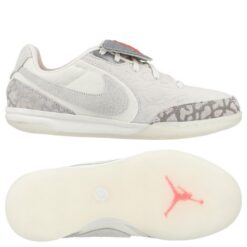 Nike Tiempo Streetgato IC Infra-Red x Jordan - Grå/Hvid/Rød Børn LIMITED EDITION