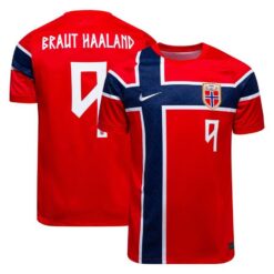 Norge Hjemmebanetrøje VM 2026 BRAUT HAALAND 9