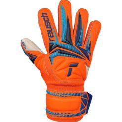 Reusch Målmandshandske Attrakt Grip World Cup Line - Orange/Blå Børn