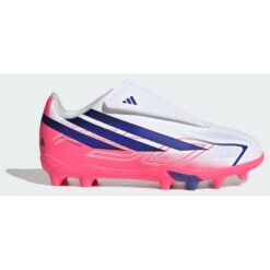 adidas F50 Hyperfast Club velcro FxG Chaos vs Control - Hvid/Lilla/Pink Børn
